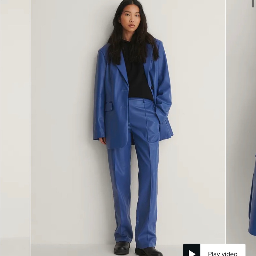 NAKD Fashion Maxi Oversized PU Blazer